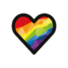 Coeur arc-en-ciel