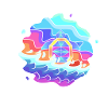 Psychedelic turtle