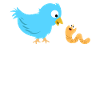 Uh... MEOW?! Worm Bird Funny.