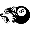 billiards wolf sport logo