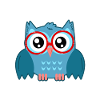 Eule mit Brille
