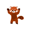 Panda rouge