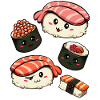 Kawaii sushi lovers