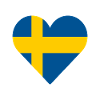 Sweden, heart, love