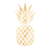 Pineapple golden marble
