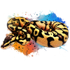 Ball Python Watercolor Reptile Keeper Snake Design