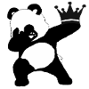 tamponner la couronne de panda