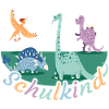 Schoolchild dinosaur gift