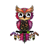 Cute elegant owl