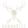 Bowhunter Deer Skull Minimalist Bowhunting Gift