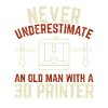 Alter Mann 3D Drucker Geschenk