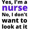 Motif amusant pour infirmière