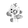 Hand with galaxy