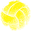 Volleyball ball symbol