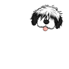 Bobtail-Pudel-Mischling Hund Geschenk