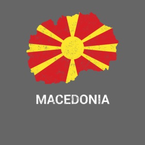 Macedonia ( North Macedonia ) country map & flag