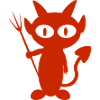 t-shirt diable rouge - elle-diable / diable