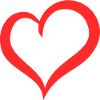Heart swung red