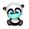 Face mask panda bear pandamy