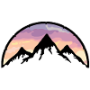 Sunset in the mountains
