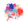 Environmental protection tree paint splash