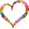 Herz bunte Polygone