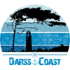Darss Coast mit Windflüchter und Leuchtturm