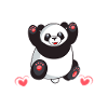 Cute panda i love pandas