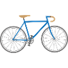 Vélo de course bleu