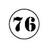 NUMERO 76 seitsemänkymmentäkuusi syntymäpäivälahja