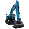 Bagger blau