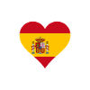Spain spanish flag flag heart