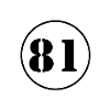 NUMÉRO 81 quatre-vingt-un cadeau d'anniversaire