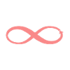 Hotwife infinity pink symbol