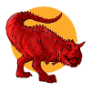 Dino shirt. Dinosaur carnotaurus.
