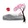 Cherry blossom Japan Asia Nature Mountains Mountain Nature