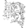 Rampant lion with clear parchment