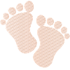 empreintes de bébé mignon