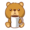 Braunbär Bär Kaffee Bärchen
