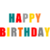 Happy Birthday. Joyeux anniversaire