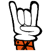 Hand Rock Pommesgabel