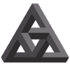 Abstraktes Geometrie-Muster in Grau