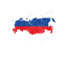 Russia (Россия) country map & flag
