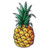 T-shirt avec costume d'ananas ananas pour femme ananas