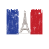 French flag Eiffel Tower