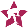 Field hockey silhouette star