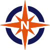 Compass heading north
