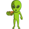Alien Pizza Alien Martian