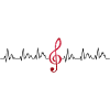 Glowing Treble Clef