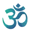 Om mandala blue